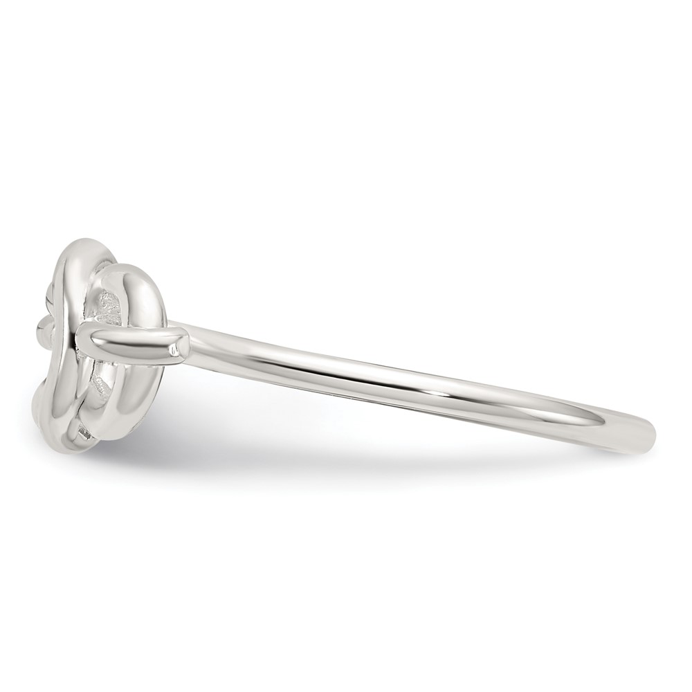 Sterling Silver Polished Fancy Knot Ring (QR7522-6)