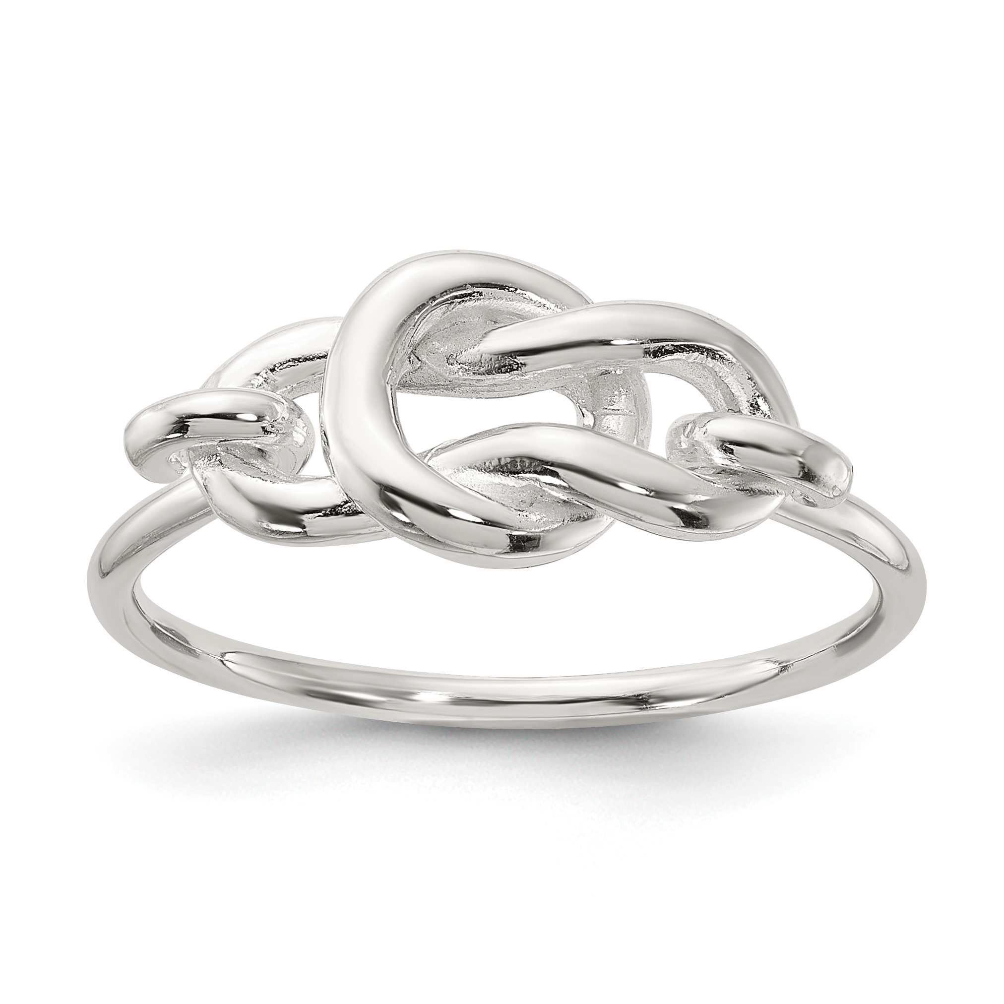 Sterling Silver Polished Fancy Knot Ring (QR7523-6)