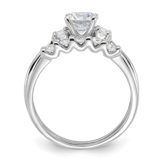 Sterling Silver Wedding Ring Set