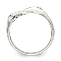 Sterling Silver Polished Dolphin Toe Ring view 2