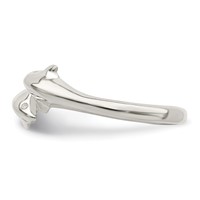 Sterling Silver Polished Dolphin Toe Ring view 4
