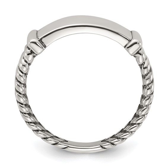 Sterling Silver Oxidized Men's Ring
