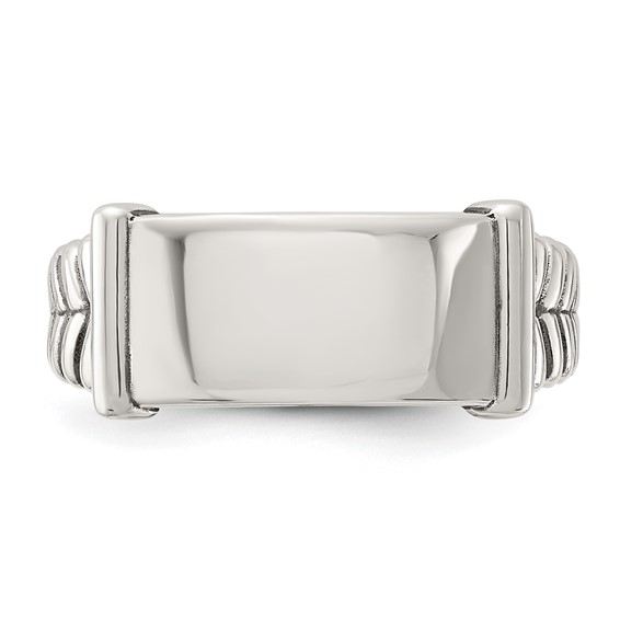 Sterling Silver Oxidized Men's Ring