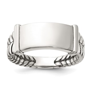 Sterling Silver Oxidized Men's Ring