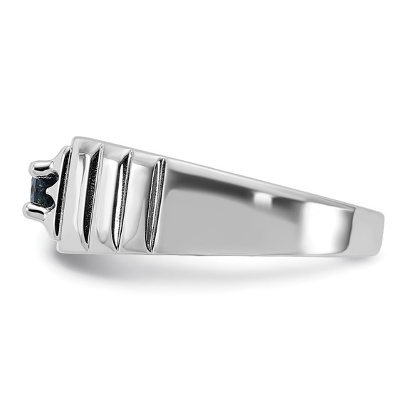 Sterling Silver Men's Gemstone Ring