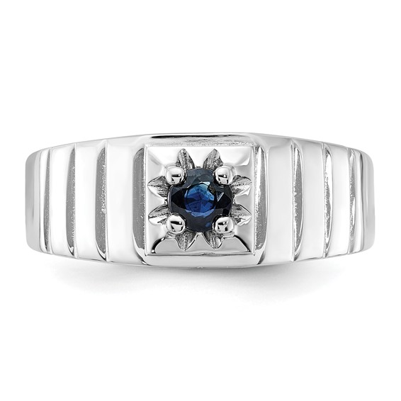 Sterling Silver Men's Gemstone Ring
