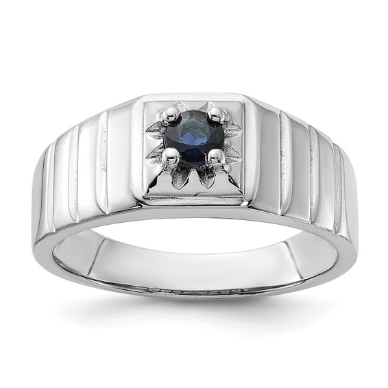 Sterling Silver Men's Gemstone Ring