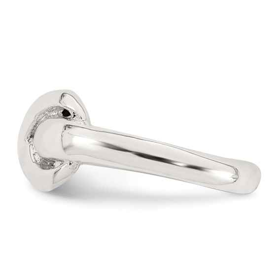 Sterling Silver Polished Infinity Adjustable Toe Ring