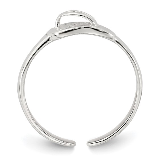 Sterling Silver Polished Flip Flop Toe Ring
