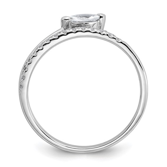 Sterling Silver Fancy CZ Ring
