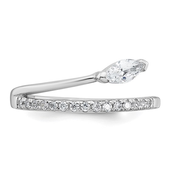 Sterling Silver Fancy CZ Ring