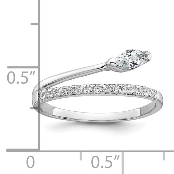 Sterling Silver Fancy CZ Ring