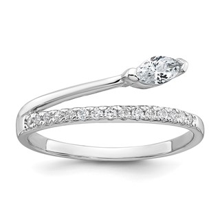 Sterling Silver Fancy CZ Ring