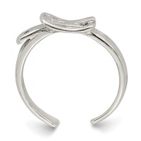 Sterling Silver Antiqued Buckle Toe Ring view 2