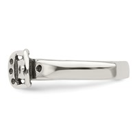 Sterling Silver Antiqued Buckle Toe Ring view 4