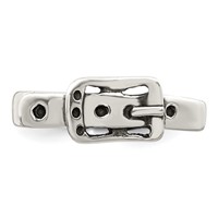 Sterling Silver Antiqued Buckle Toe Ring view 5