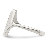Sterling Silver Adjustable Polished Toe Ring view 4