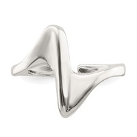Sterling Silver Adjustable Polished Toe Ring view 5