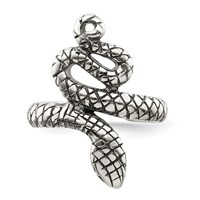 Sterling Silver Antiqued Snake Toe Ring view 5