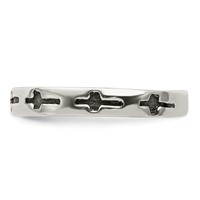 Sterling Silver Antiqued Crosses Toe Ring view 4