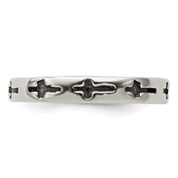 Sterling Silver Antiqued Crosses Toe Ring view 5