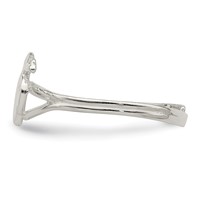 Sterling Silver Heart Lock & Key Toe Ring view 4