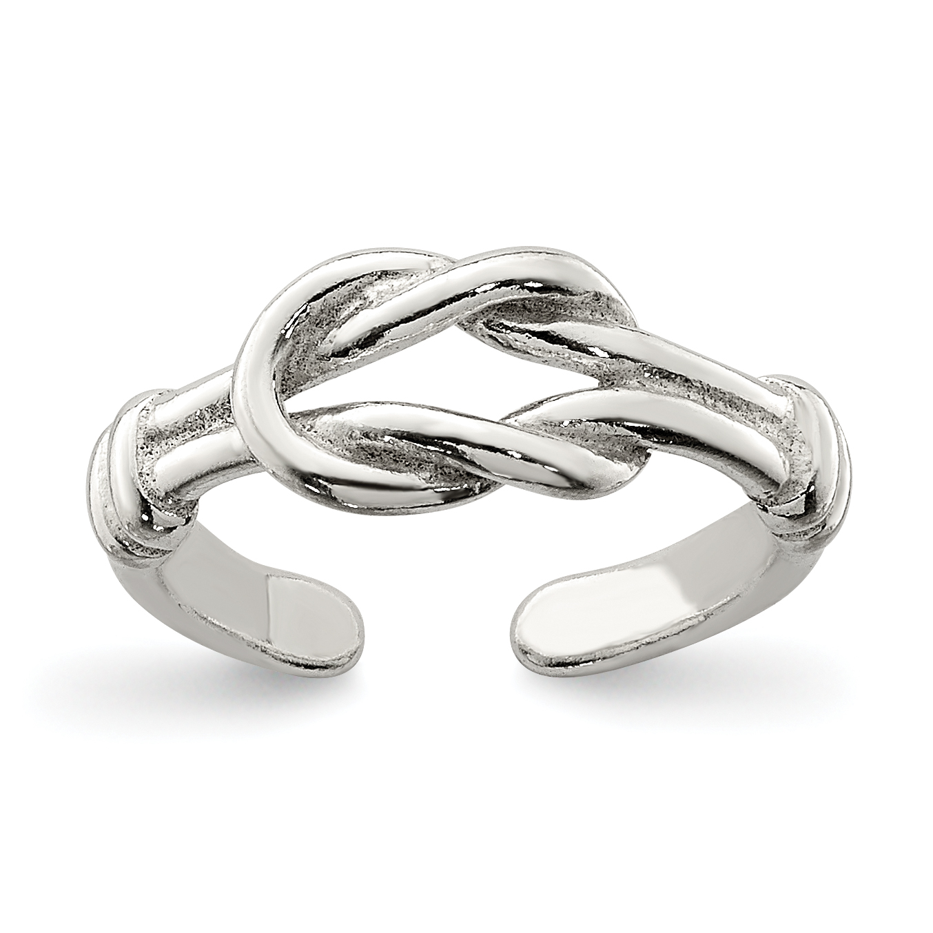 Sterling Silver Love Knot Toe Ring (QR831)