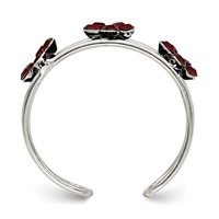 Sterling Silver StelluxT Crystal Floral Toe Ring view 2