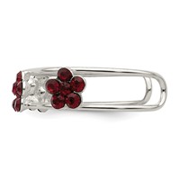 Sterling Silver StelluxT Crystal Floral Toe Ring view 4