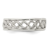 Sterling Silver Solid Toe Ring view 4