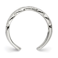 Sterling Silver Celtic Weave Toe Ring view 2