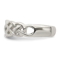 Sterling Silver Celtic Weave Toe Ring view 4