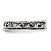 Sterling Silver Antiqued Adjustable Toe Ring view 4