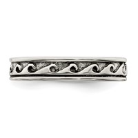 Sterling Silver Antiqued Adjustable Toe Ring view 5