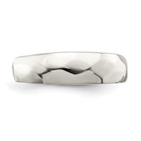 Sterling Silver Solid Polished Domed Toe Ring view 5
