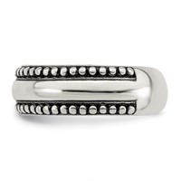 Sterling Silver Antiqued Toe Ring view 4