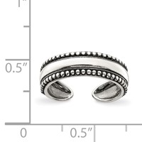 Sterling Silver Antiqued Toe Ring view 3
