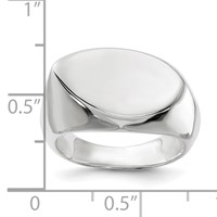 Sterling Silver Solid Fancy Ring view 3