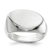 Sterling Silver Solid Fancy Ring view 1