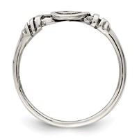 Sterling Silver Antiqued Swirl Ring view 2