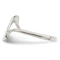 Sterling Silver Solid Wavy Ring view 4