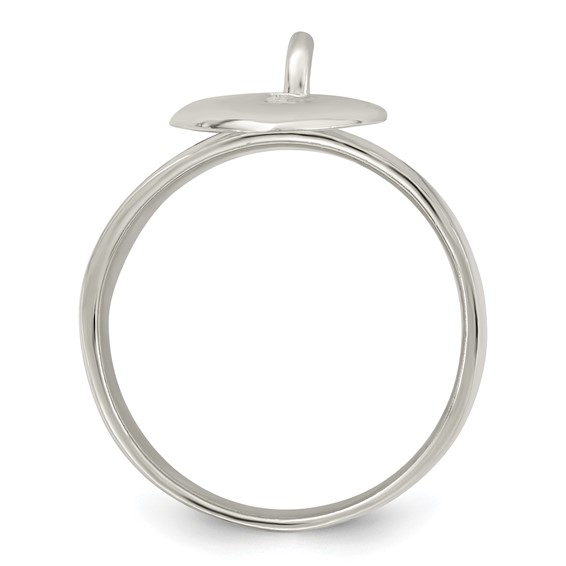 Sterling Silver Dangle Lock Ring