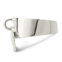 Sterling Silver Dangle Lock Ring view 4