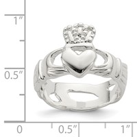 Sterling Silver Claddagh Ring view 3
