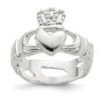 Sterling Silver Claddagh Ring view 1