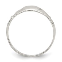 Sterling Silver Solid Claddagh Ring view 2