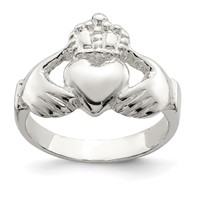 Sterling Silver Claddagh Ring view 1