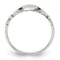 Sterling Silver Antiqued Claddagh Ring view 2