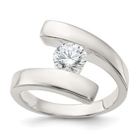Sterling Silver CZ Ring view 1