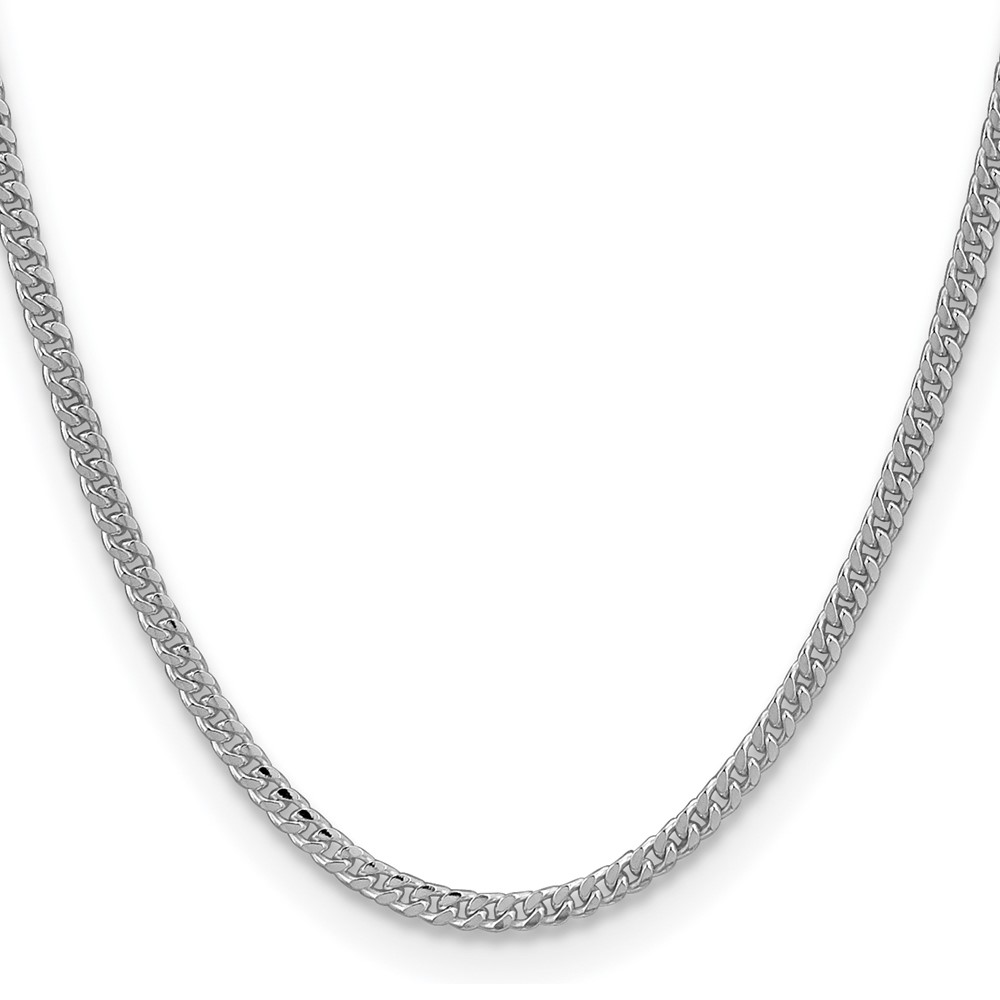 Sterling Silver 3.25mm Domed Curb Chain (QRC100-20)